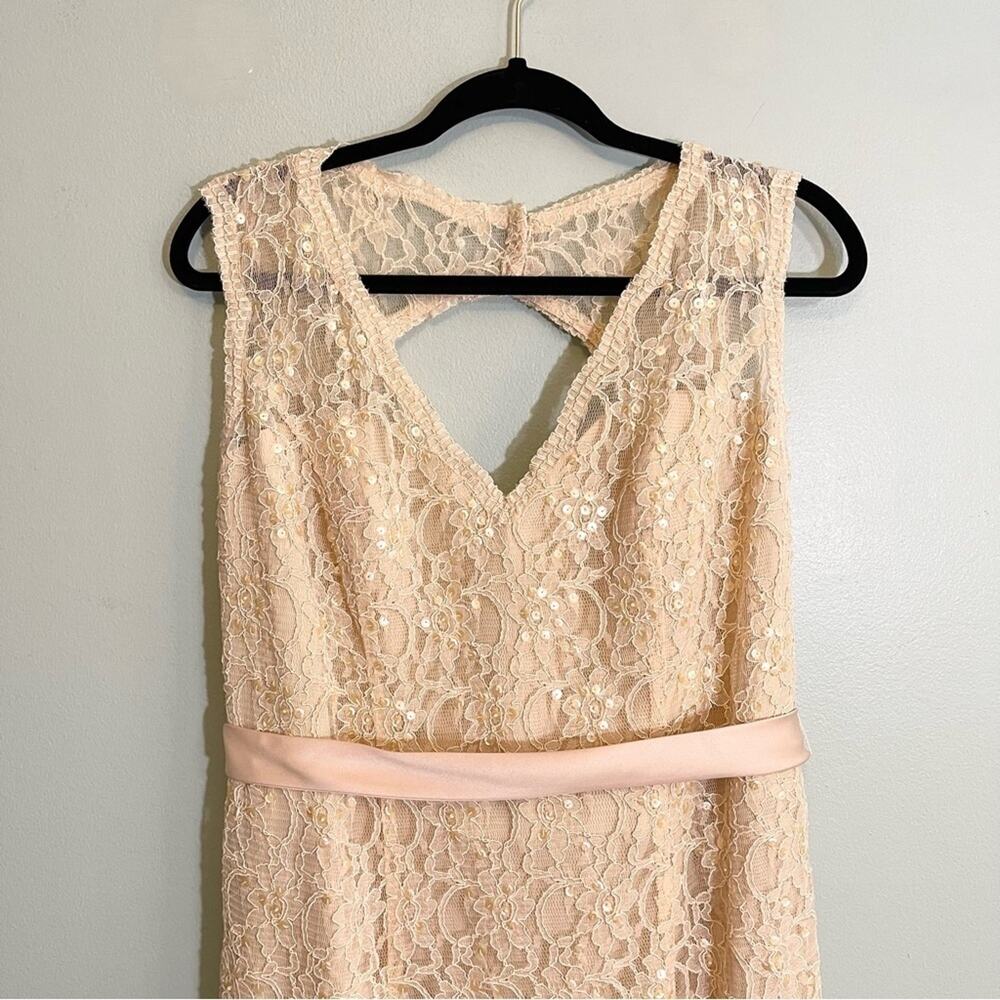 Mori Lee Lace‎ Bridesmaid Dress Cream - Picture 3 of 16
